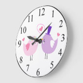 Love Birds Grote Klok (Hoek)