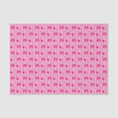 Love Birds in Pink Pattern Tissuepapier (Voorkant)