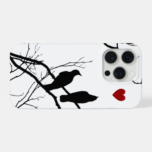 Love Birds Iphone Case iPhone Hoesje (Achterkant horizontaal)