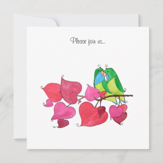 Love Birds Kaart (Voorkant)