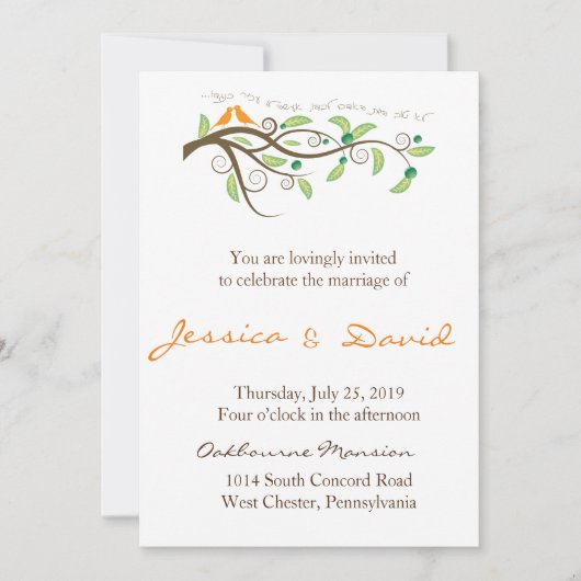 Love Birds Kaart (Voorkant)