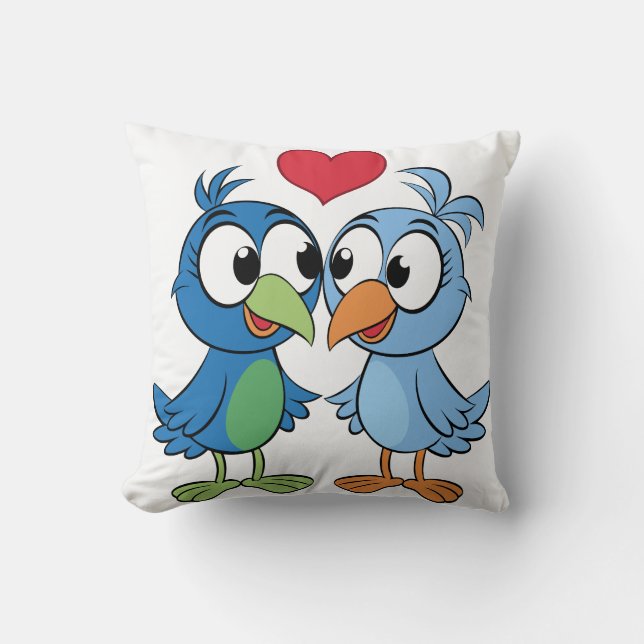 Love Birds Kussen (Voorkant)