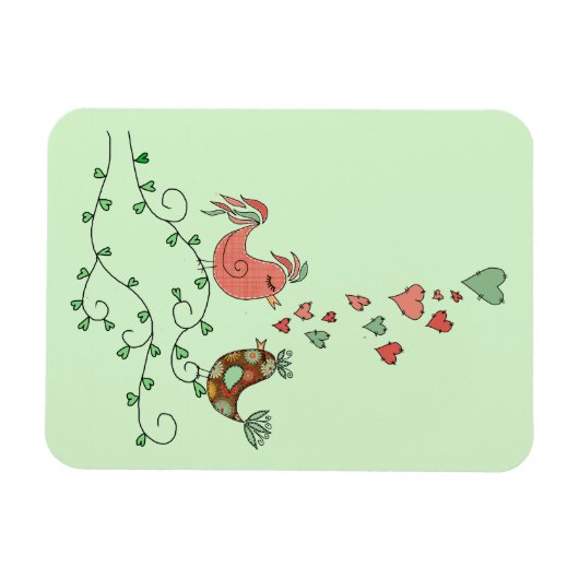 Love Birds Magneet (Horizontaal)