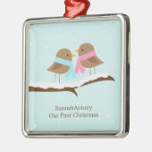 Love Birds Metalen Ornament (Links)