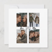 Love Birds Photo Collage Card for Couples (Voorkant)