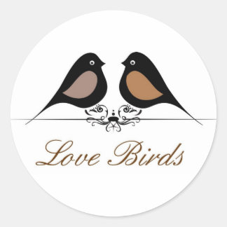 Love Birds Ronde Sticker