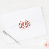 Love Birds Ronde Sticker (Envelop)