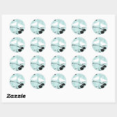 Love Birds Ronde Sticker (Vel)