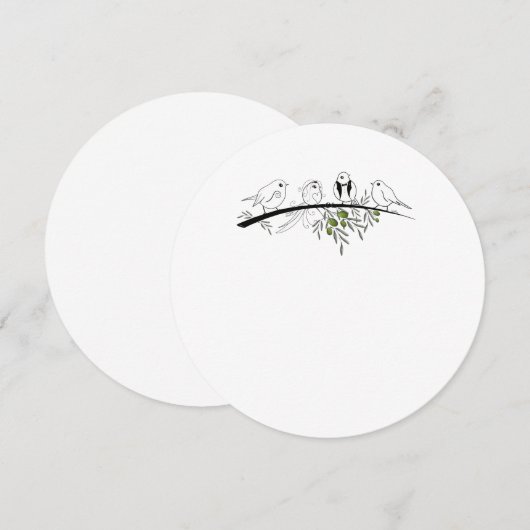 Love Birds Save The Date (Voorkant / Achterkant)