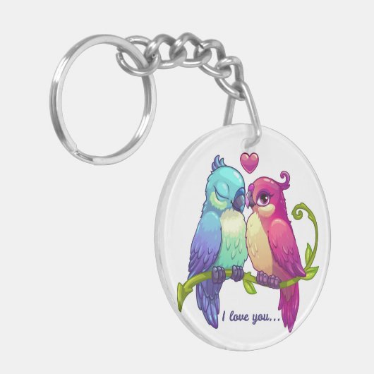 Love Birds Sleutelhanger (Voorkant Links)