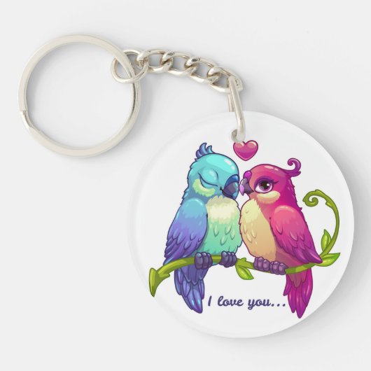 Love Birds Sleutelhanger (Voorkant)