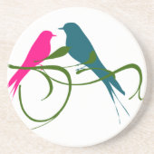 Love Birds Zandsteen Onderzetter (Voorkant)