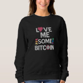 Love Bitcoin Zwart SWEATSHIRT (Voorkant)