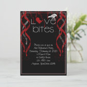 Love Bites Anti-Valentijn Party Invitation Kaart (Staand voorkant)