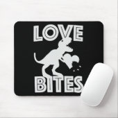 Love Bites Dinosaur Valentijnsdag Muismat (Met muis)