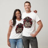 Love Bites Gotische Vampier Vleermuis Romantisch T-shirt (Unisex)