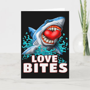 Love Bites Haai Valentijnsdag Haai Kinderen Mannen Kaart