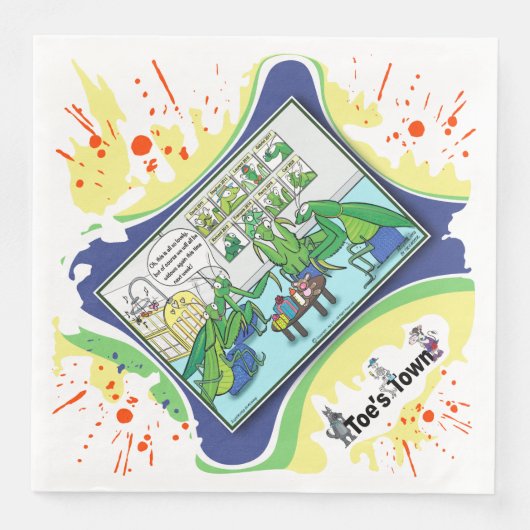 Love Bites… Literally | Dry Logic Humor Dinner Servet (Voorkant)