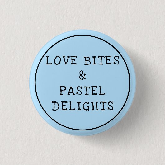 Love Bites Pastel Gothic Ronde Button 3,2 Cm (Voorkant)