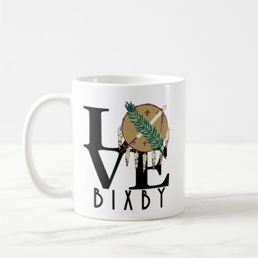 LOVE Bixby Oklahoma 11oz Koffiemok (Links)