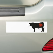 Love Black Angus Beef Bumpersticker (Op auto)