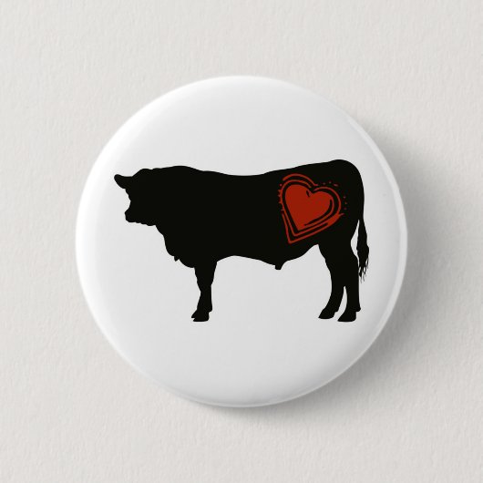 Love Black Angus Beef Ronde Button 5,7 Cm (Voorkant)