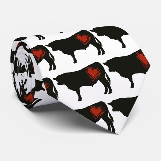 Love Black Angus Beef Stropdas (Opgerold)