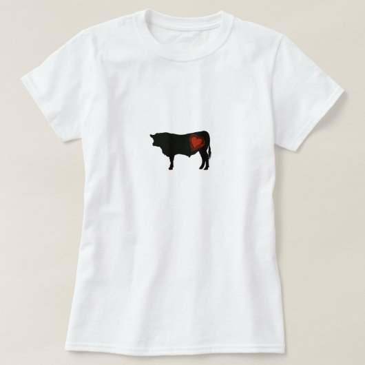 Love Black Angus Beef T-shirt (Design voorkant)