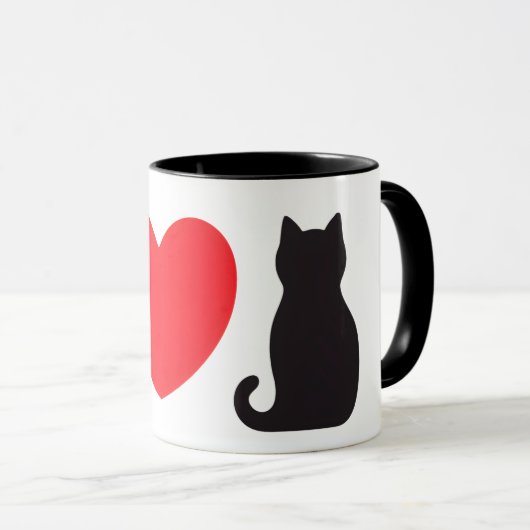 Love Black Cat Mok (Voorkant rechts)