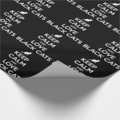 Love Black Cats Cadeaupapier (Hoek)