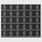Love Black Cats Cadeaupapier (Vlak)