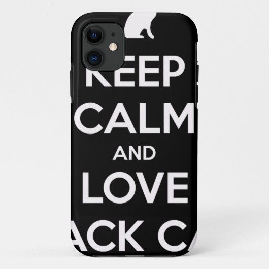 Love Black Cats Case-Mate iPhone Case (Achterkant)