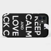 Love Black Cats Case-Mate iPhone Case (Achterkant (horizontaal))