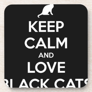 Love Black Cats Drankjes Onderzetter