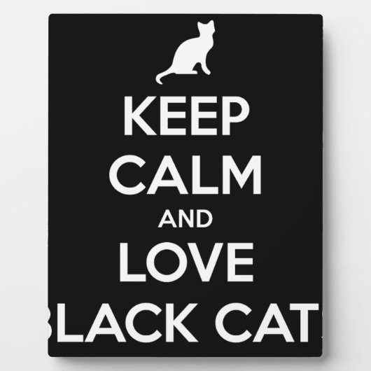 Love Black Cats Fotoplaat (Voorkant)