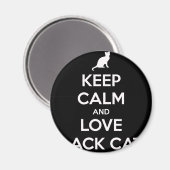 Love Black Cats Magneet (Voorkant / Achterkant)