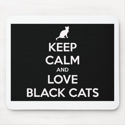 Love Black Cats Muismat (Voorkant)