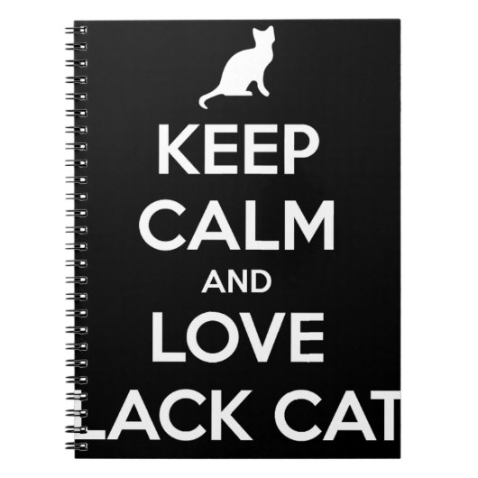 Love Black Cats Notitieboek (Voorkant)