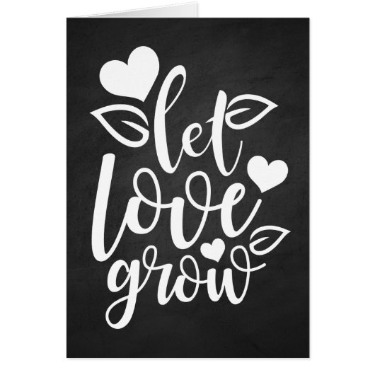 Love Black Chalkboard Thinking of You Wedding (Voorkant)