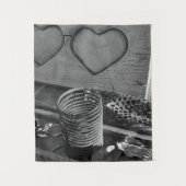Love Black en White Wandkleed (Voorkant)