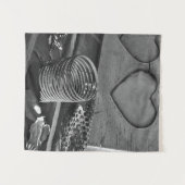 Love Black en White Wandkleed (Voorkant (horizontaal))