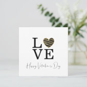 Love Black Heart Happy Valentine's Day Script (Staand voorkant)