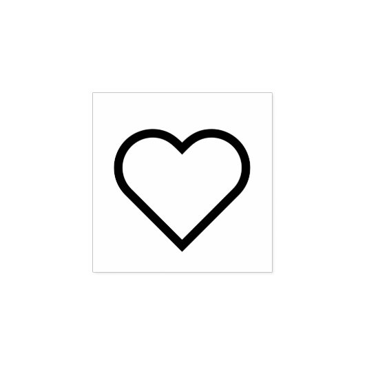 LOVE BLACK HEART Sign Punch Kaart loyalty card Rubberstempel (Afrduk)