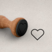 LOVE BLACK HEART Sign Punch Kaart loyalty card Rubberstempel