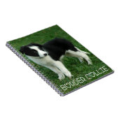 Love Black & White Border Collie Puppy Dog Journal Notitieboek (Rechterzijde)