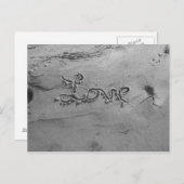 Love Black & White Briefkaart (Voorkant / Achterkant)