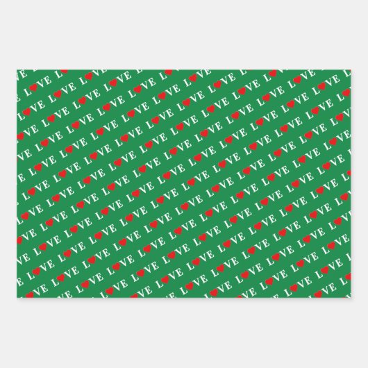 LOVE Black White Inpakpapier Vel (Voorkant 3)