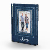 LOVE Blauwe Spijkerbroek Frame Fotoblokken (Rechts)