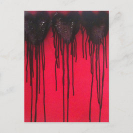 Love Bleeds Black Briefkaart