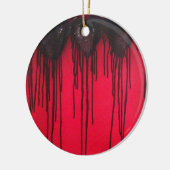 Love Bleeds Black Keramisch Ornament (Links)